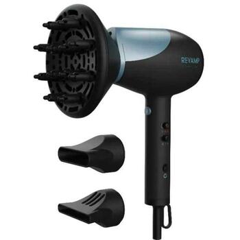Revamp фен DR-6000-EU, 1800W, 4 температуры, 2 скорости, 3 насадки, ионизатор, 3м шнур (DR-6000-EU)