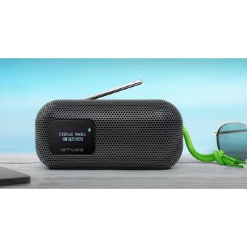 Muse Динамик с FM-радио M-750 FBT, 10 Вт, водонепроницаемый, Bluetooth, портативный, черный (M-750 FBT)