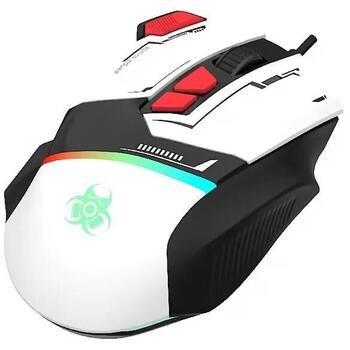 Tracer spēļu pele GameZone Spectra TRAMYS47840, 7200 dpi, USB, optiskā, RGB, 8 pogas, balta (TRAMYS47840)