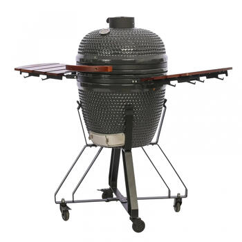 Гриль Kamado керамический угольный 21″ с аксессуарами Kamado Classic 21″ Ø 55 см керамический корпус приготовление в двух зонах TBG21GRAY-01 Темно серый TunaBone (TBG21GRAY-01)