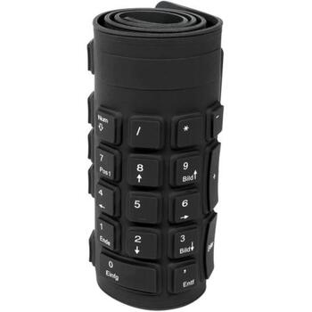Logilink Klaviatūra ID0019A, 109 taustiņi, USB, ūdensizturīga, melna, Vācu QWERTZ izkārtojums (ID0019A)