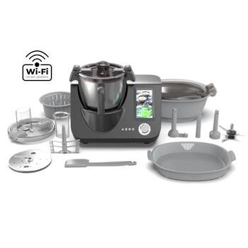 Smart Cooking Robot CR1S: bowl 3.5 L, 8 automatic program, 12 speeds, 1000 W (Heating Power), 600 W (Motor Power), Temperature range: 37-130°C, Built-in Kitchen Scale (ACR0001S)