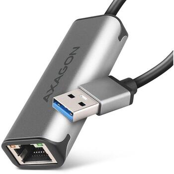 Axagon Сетевой адаптер ADE-25R, 2.5 Гбит/с, USB 3.2 Gen 1, 1x RJ-45, металлический корпус, Plug and Play, Wake-on-LAN (ADE-25R)