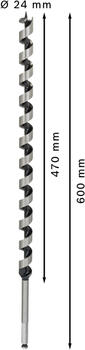 Urbjmašīnām/skrūvgriežiem, triecienurbjmašīnām/triecienskrūvgriežiem PRO WOOD SPIRĀLURBIS BOSCH 2608585723 (2608585723)