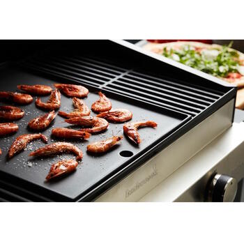 Barbecook Grilēšanas plāksne BC-ACC-7126, 43 x 35 x 2 cm, emaljēts čuguns, melna (BC-ACC-7126)