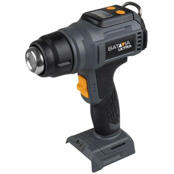 Batavia karstā gaisa pistole BT-HG012 7064919, 18V, 30-550°C, 120-200 l/min, digitālais LCD displejs, bezvadu, ergonomisks (7064919)