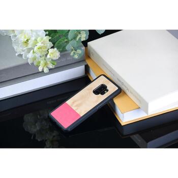 Man&Wood Чехол для смартфона M6045B, 5.8'', совместим с Samsung Galaxy S9, розовый (M6045B)