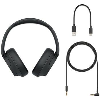 Sony Наушники WH-CH720N Модель WHCH720NB.CE7, 35ч, 30мм, 325Ω, Bluetooth 5.2, шумоподавление, микрофон, черный (WHCH720NB.CE7)