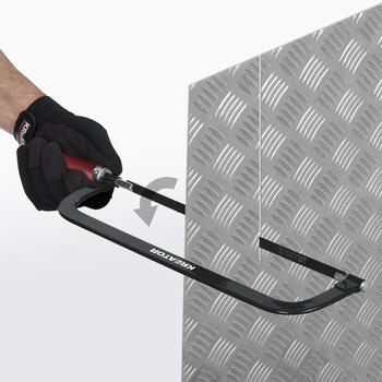 Kreator metāla zāģis KRTH80406, 300mm, 12.5mm, 24 TPI, Mn65 tērauda asmens, plastmasas rokturis, 4 stiprinājuma pozīcijas (KRTH80406)