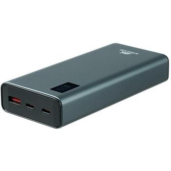Rivacase Power Bank VA1022, 20000 мАч, 22.5W, ЖК индикатор, металлический корпус, SCP, PD, QC3.0 (VA1022)