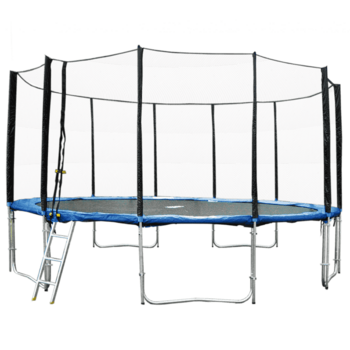 Батут с защитной сеткой 427cm 150kg чёрно-синий QJTR-014 BESK (9011386)