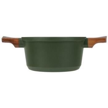 Resto Casserole 93703 4.6L, 240mm, Alumīnijs, Stikla vāks, Koka rokturi, Ergonomiski, Indukcijai piemērots (93703)