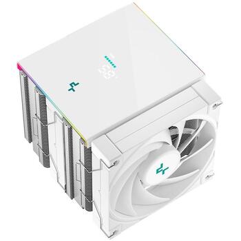 Deepcool Gaisa dzesētājs AK620 DIGITAL SE WH R-AK620-WHADMN-GJD, 68.99 cfm, 2x120mm, 28 dBA, PWM, ARGB, reāllaika displejs (R-AK620-WHADMN-GJD)