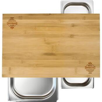 Kstools Virtuves dēlītis 100225, 4.85 kg, 3 nerūsējošā tērauda paplātes (100225)