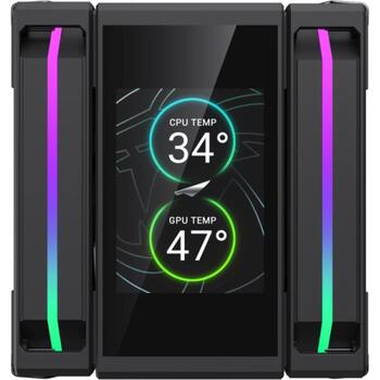 Gamemax procesora gaisa dzesētājs SIGMA 620 LCD BK, 0.154kg, 0.164kg, 0.005985m³, melna (SIGMA 620 LCD BK)