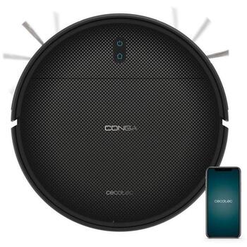 Cecotec робот-пылесос Conga M10 Advance A01_EU01_122345, 150 мин, 2000 мАч, 3000 Па, черный, Wi-Fi, без мешка (A01_EU01_122345)