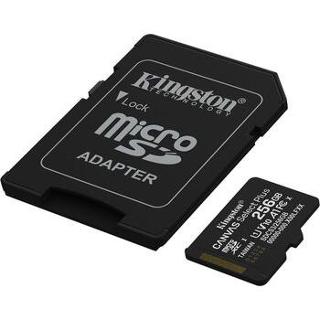 Kingston Название 256GB microSDXC Canvas Select Plus Gen3 SDCS3/256GB, 256GB, 150MB/s, A1, UHS-I, Class 10, V10, exFAT (SDCS3/256GB)