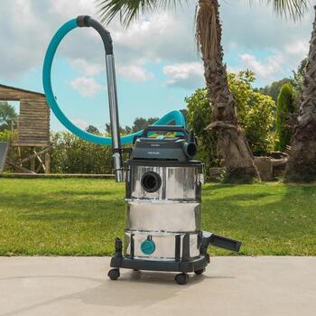 Cecotec пылесос Conga Rockstar Wet & Dry Steel Max Pro 8115, 1600 W, 220-240 V, 30 L, HEPA фильтр, без мешка (8115)
