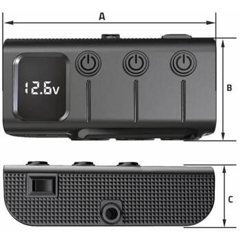 Manta Auto lādētājs MCC201T, 12-24V, 1306W, 3x USB-A, 2x USB-C, PD 36W, QC 3.0, LED displejs (MCC201T)