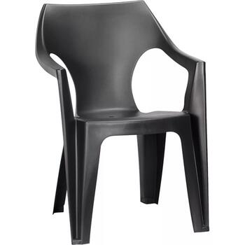 Keter Садовый стул Dante Low Back серый 29187058939, 57x57x79см, 2.21кг, штабелируемый, устойчивый к УФ (29187058939)