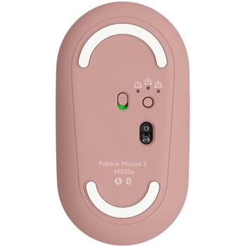 Logitech USB оптическая мышь M350S 910-007014, 4000 DPI, 3 кнопки, беспроводная, розовая (910-007014)