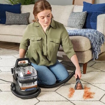 Компактный очиститель с функцией мойки 400W с легкой конструкцией SpotClean C9 Select черный серебристый X 3989N Bissell (3989N)