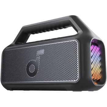 Anker Soundcore Колонка Boom 2 A3138012, 80 Вт, 45-20k Гц, Bluetooth 5.3, водонепроницаемая, портативная, черная (A3138012)
