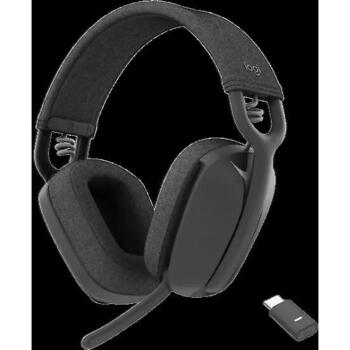 Logitech Zone Vibe Wireless austiņas 981-001199, 20-20000 Hz, 20 h, Bluetooth, grafīta, iebūvēts mikrofons, skaļuma regulators (981-001199)