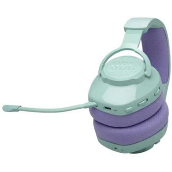 JBL Quantum 360 Wireless Teal, беспроводная гарнитура, 2.4GHz, BT 5.2, 40mm, 20-20000Hz, 26ч, 500mAh, USB-C (JBLQTUM360CYN)