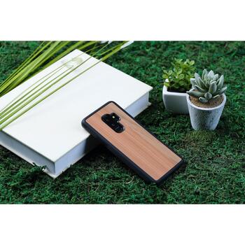 Man&Wood Чехол для смартфона M6118B, 6.2, натуральное дерево, поликарбонат, совместим с Samsung Galaxy S9 Plus (M6118B)