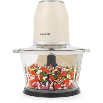Salter Кухонный измельчитель EK6686CRMVDE, 500W, 1.2L, 2 скорости, нержавеющие лезвия (EK6686CRMVDE)