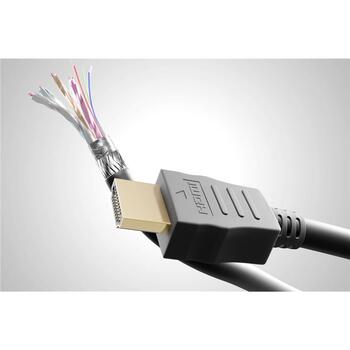 Goobay HDMI кабель с Ethernet, 61149, 0.5 м, поддержка 4K60Hz, двойная защита (61149)