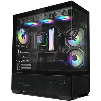 Zalman CHRONIX V2, корпус ATX Mid-Tower, 3x120 мм ARGB вентилятора, черный (CHRONIX V2 BLACK)