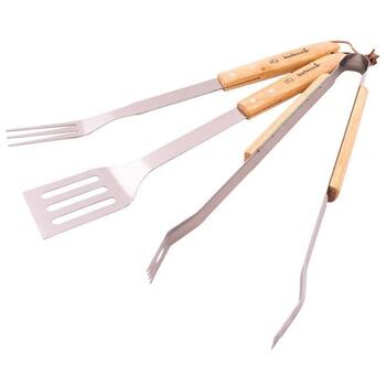 Barbecook Grila piederumu komplekts, BC-ACC-7094, 3 priekšmeti, sudraba, FSC sertificēts (BC-ACC-7094)