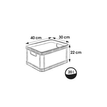 Keeeper Robert 0610882826, 40x30x22см, 20л, 30кг, графитовый цвет, устойчив к царапинам, штабелируемый, от -20 до +110°C (0610882826)