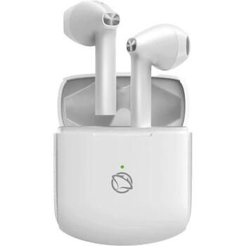Manta Беспроводные наушники MTWS010W, 6ч, Bluetooth 5.3, Hi-Fi, Встроенный микрофон, Активное шумоподавление (MTWS010W)