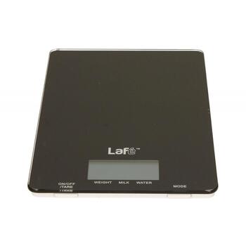 Lafe Кухонные весы WKS001.1 LAFWAG44594, 5 кг, 1 г, черный, ЖК-дисплей, функция тарирования, противоскользящая база (LAFWAG44594)