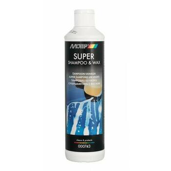 Šampūns un vasks 500ml, MOTIP, 000743, Šampūns un vasks Super Shampoo & Wax (000743)