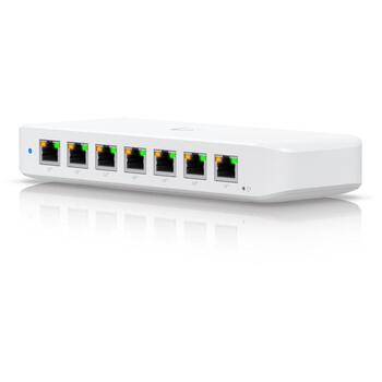 Ubiquiti Управляемый L2 Gigabit Ethernet USW-Ultra-210W, 8x10/100/1000, 7 PoE порта, 202 W PoE бюджет, 16 Gbit/s мощность (USW-Ultra-210W)