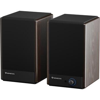 Genesis колонки Arsen 402BT NGS-2416, 60 Вт, 60 - 20000 Гц, 2.0 канала, Bluetooth 5.3, RCA, оптический, бронзовый (NGS-2416)