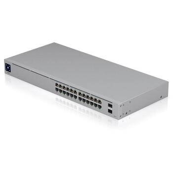 Ubiquiti Коммутатор USW-24-POE, 24xRJ-45, 16xPoE+, 10/100/1000 Mbps, IEEE 802.3af, IEEE 802.3at, управляемый (USW-24-POE)