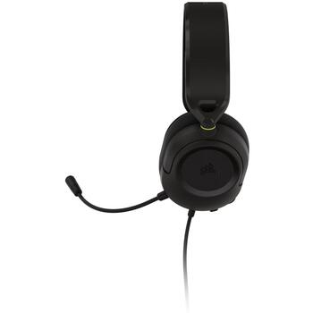 Corsair spēļu austiņas HS35 v3 CA-9011399-WW, 50 mm, 32 Ω, 113 dB, 20 Hz–20 kHz, 1.8 m, 3,5 mm, stereo, mikrofons, oglekļa (CA-9011399-WW)