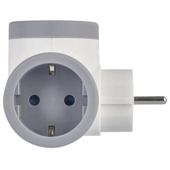 Emos Адаптер P0077PD, 2×2P+PE, 2×USB-A(QC20W), 1×USB-C(PD20W), 3680W, IP20, защита от детей (P0077PD)