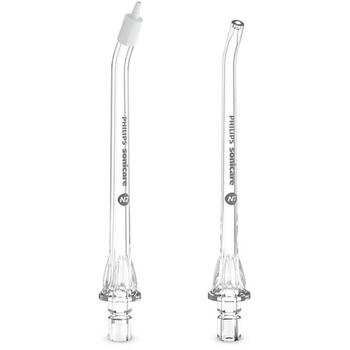 Philips Sonicare Compact Flosser 1000 HX3072/00, mutes dobuma irrigatora uzgaļi, 2 gab., N1 standarta un N2 Comfort (HX3072/00)