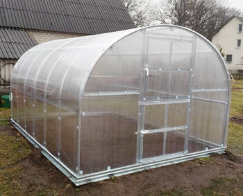 Siltumnīca KLASIKA GREENHOUSE 12 (3x4m) ar pamatiem - 6mm polikarbonāta (4779037490202)