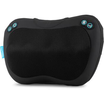Homedics SP-45H-EB masāžas spilvens, Shiatsu, 4 mezgli, 3 intensitātes, siltums, melns (SP-45H-EB)
