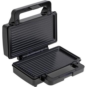 Adler Sviestmaižu tosteris AD 3073, 1000 W, 2 plāksnes, nerūsējošais tērauds/melns, vertikāla uzglabāšana, neslīdošas kājiņas (AD 3073)