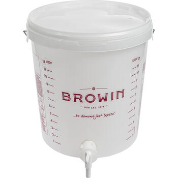 Browin Fermentācijas trauks 340416, 15 L, polipropilēns bez BPA, ar krānu, ar rokturi, ar mērītāju (340416)
