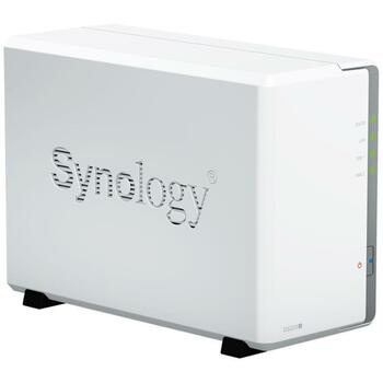 Synology NAS хранилище башня DS223J, 2 отсека, 1 ГБ памяти, 2 USB 3.2, 1 RJ45, 16.31 Вт (DS223J)