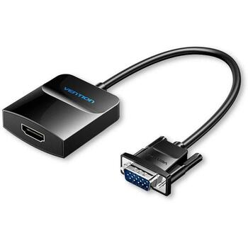 Vention преобразователь ACNBB HDMI в VGA, 1 VGA, 1 HDMI, 1080P@60Hz, черный (ACNBB)